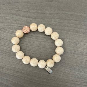 NEW never worn cream bracelet!!